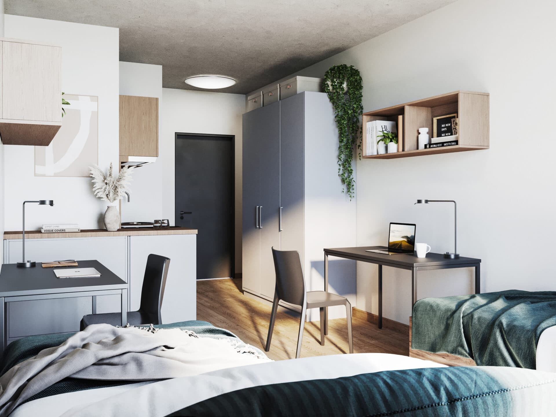 Shed Co-living Riga Twin Studio separate