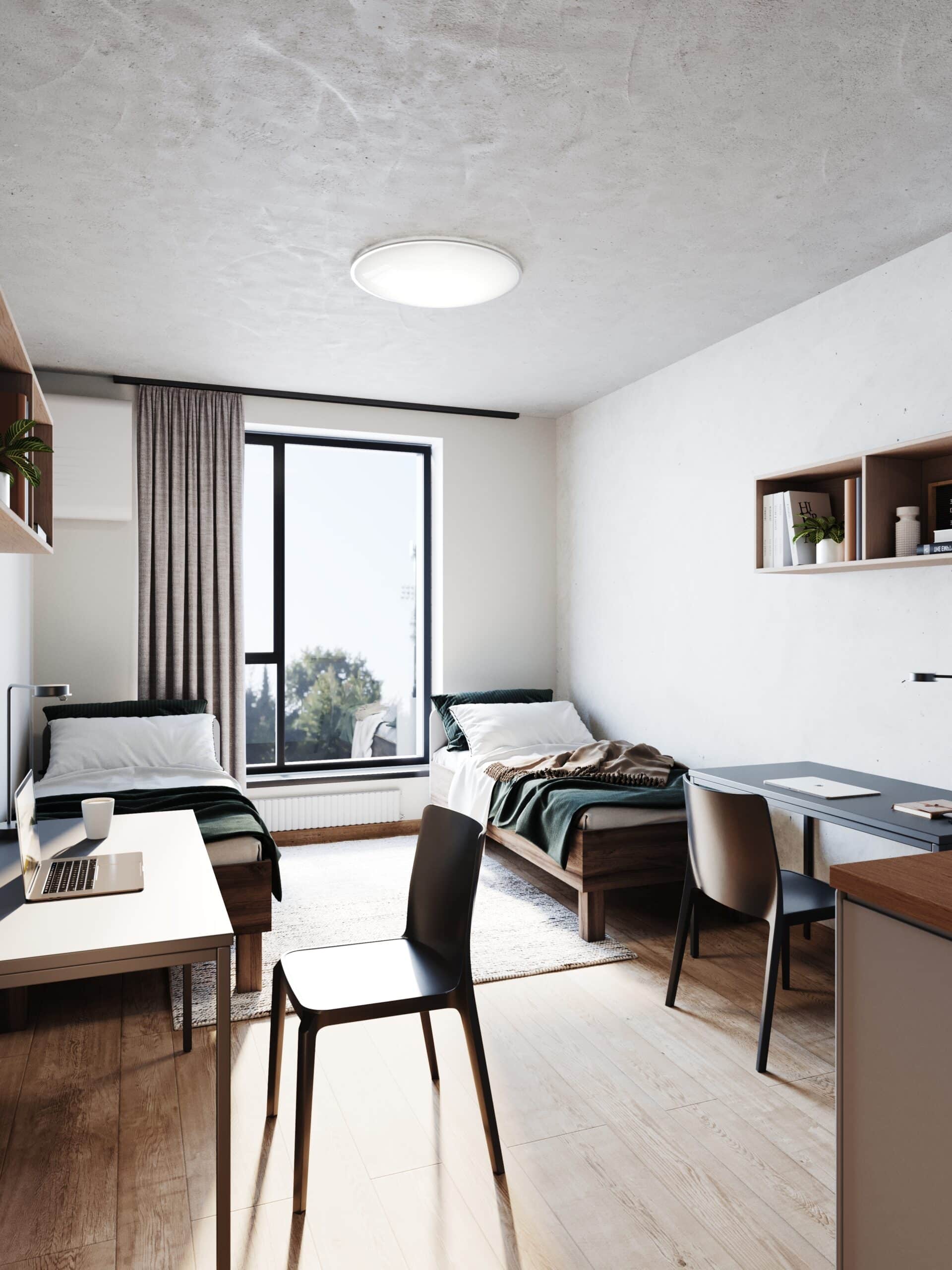 Shed Co-living Riga Twin Studio separate